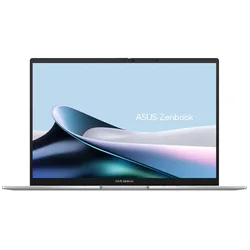 ASUS - Zenbook 14 14 3K OLED Touch Screen Laptop - Intel Core Ultra 9 285H - 32GB RAM - 1TB SSD - Foggy Silver