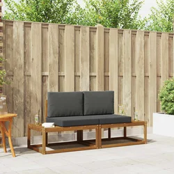 Set vanjskih sofa 2 kom. Prirodna