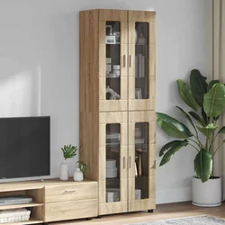 Highboard s policom FLORIN Sonoma hrast 60 x 35 x 182 cm