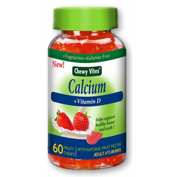 Chewy Vites Calcium + Vitamin D, mehki želeji za odrasle