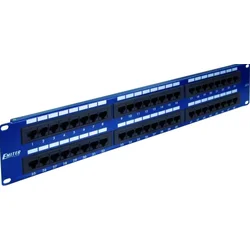 slomart EMITERNET DCN/PPFA652K488C5E 19 patch panel, 48x RJ45 UTP Cat.5E (2U), modra