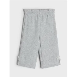 Sinsay - Wide leg trenerka pantalone sa ukrasnim mašnama sa strane - svetlo siva