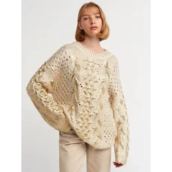 Dilvin Pulover Pullover kremna