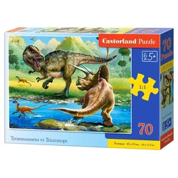 Castorland Puzzle Tyranosaurus vs. Triceratops 70 kosov
