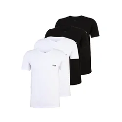 FILA Majica  črna / bela