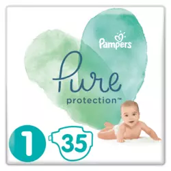 Pampers plenice Pure Protection S1, 35 kosov, 2-5 kg