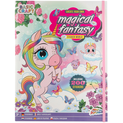 Grafix Kreativa Magična knjiga sa stikerima - Fantasy 200 stikera - 52113