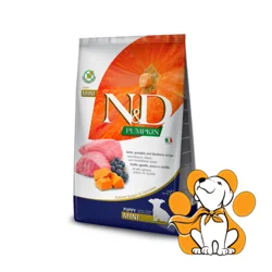 N&D Pumpkin Puppy Mini Lamb&Blueberry 800g, Pseća Hrana od Jagnjetine za Štence