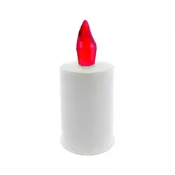 LED sveća LED/2xAA topla bela 10,8 cm bela/crvena