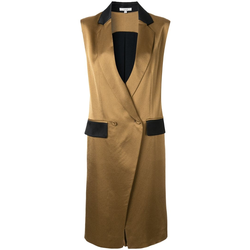 Layeur - classic sleeveless vest - women - Brown