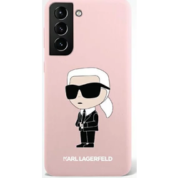 Karl Lagerfeld Samsung Galaxy S23 hardcase pink Silicone Ikonik (KLHCS23SSNIKBCP)