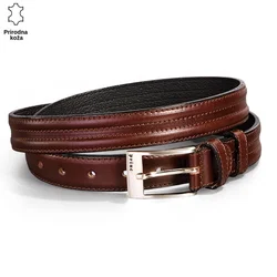 Princ Leather Muški kaiš 225, Kožni, Braon