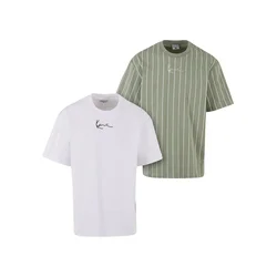 Karl Kani Majica Small Signature Essential zelena/bela