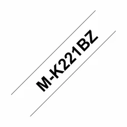BROTHER nalepke za tiskalnik MK221, 9mm trak bel/ črni tisk (BRMK221BZ)