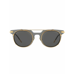 Dolce & Gabbana Eyewear-wayfarer sunglasses-men-Grey
