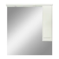 Nerva 85 cm stenska omarica z ogledalom bela