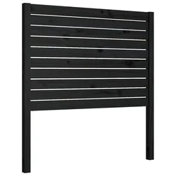 Vidaxl Posteljno vzglavje črno 96x4x100 cm trdna borovina