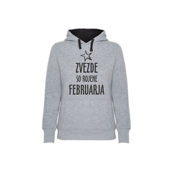 Hoodie ženski Zvezde rojene Februarja