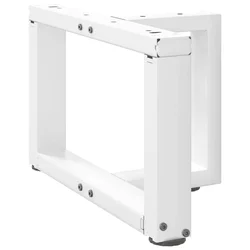 Noge za klub stolić T-oblika 2 kom Bijele 50x25x(30-31) cm Čelik