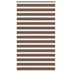 Zebra zavjesa Smeđa 130x230 cm Širina tkanine 125,9 cm Poliester