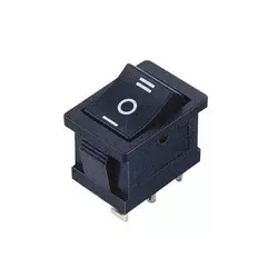 Proelektronic Crni prekidač 19x13mm 3pola/3pina ( PREK-KL-71 )