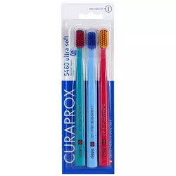 Curaprox 5460 Ultra Soft četkice za zube 3 kom Dark Green & Light Blue & Dark Pink (Curen Filaments 0,10 mm)