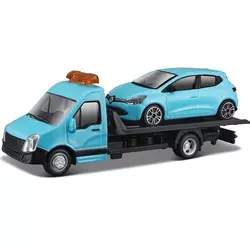 Bburago 1:43 Avto vleka + Renault Clio modra
