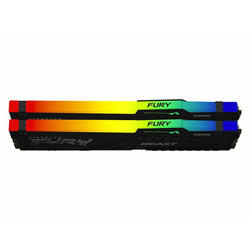 Kingston Fury memória 32GB DDR5 5600MHz Kit(2x16GB) Beast RGB Black