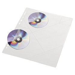 Klipko vložne mape za 3 CD/DVD (10 kos)