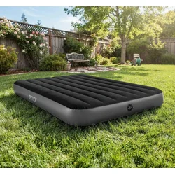 Intex Dura-Beam Vazdušni krevet Queen Downy sa ugrađenom nožnom pumpom 203cm x 152cm x 25cm ( 64763 )