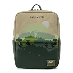 LOUNGEFLY Ranac Star Wars Lands Kashyyyk Square Mini Backpack zeleni