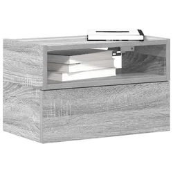 Zidni noćni ormarići 2 kom siva sonoma 45x26x28,5 cm