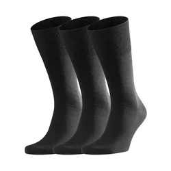 FALKE Nogavice Airport 3-Pack, črna
