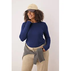 Trendyol Curve Ženska bluza Tbbaw25Af00027, Tamnoplava