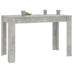 Vidaxl Jedilna miza betonsko siva 120x60x76 cm iverna plošča