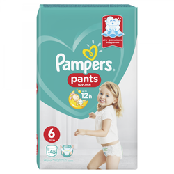Pampers hlačne plenice Pants Active Baby Giant Pack S6, 45 kosov