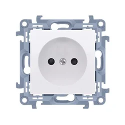 Enojna vtičnica brez ozemljitve (modul) 16 A, 250 V~, priključki