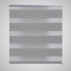 Zebra zavjesa 60,9 x 120 cm Širina tkanine 56,7 cm siva