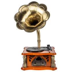 Latone The Classic Horn Phonograph Brown Retro gramofon