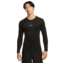 Nike M NP DF TIGHT TOP LS, muška majica dugi rukav za fitnes, crna FB7919