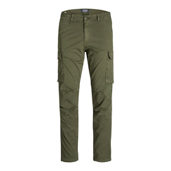 JACK & JONES Muške pantalone 12216664, Maslinaste