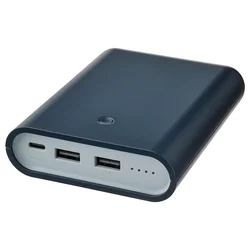 VARMFRONT Prenosni punjač, tamnoplava, 10400 mAh