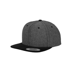 Chambray-Suede Snapback blk/blk