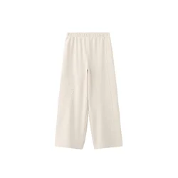 MANGO KIDS Hlače SANDYSET kremna
