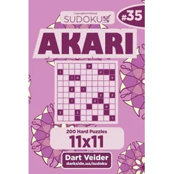 Sudoku Akari - 200 Hard Puzzles 11x11 (Volume 35)
