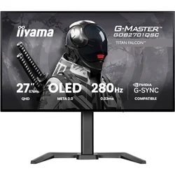 IIYAMA Monitor 27 Iiyama GOB2701QSC-B1 IPS OLED 2560x1440/280Hz/0.03ms/HDMI/DP/pivot