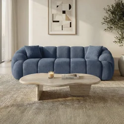 ATELIER DEL SOFA Sofa trosed Octavio Navy Blue