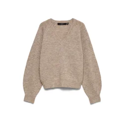 VERO MODA Pulover VMTEAK progasto bež