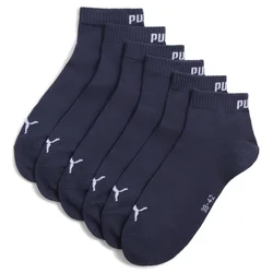 PUMA Quarter Socks Unisex (3-Pack), Clothing, Navy, 35-38