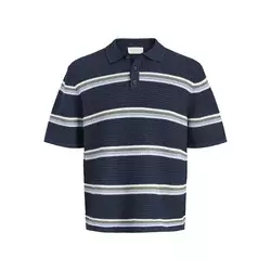 Jack & Jones Junior Majica Maine temno modra/bela